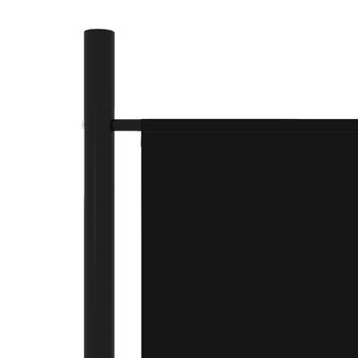 vidaXL 6-Panel Room Divider Black 118.1"x70.9"