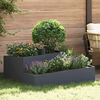 vidaXL Garden Planter Anthracite 39.37 x 39.37 x 19.69 in