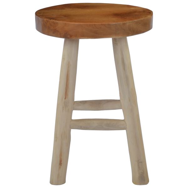 vidaXL Stool Brown Teak Wood