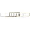 vidaXL Wall Shelf Set of 6 White Engineered Wood 31.5x5.9x10.4 in