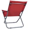 vidaXL Folding Beach Chairs 2 pcs Fabric Red