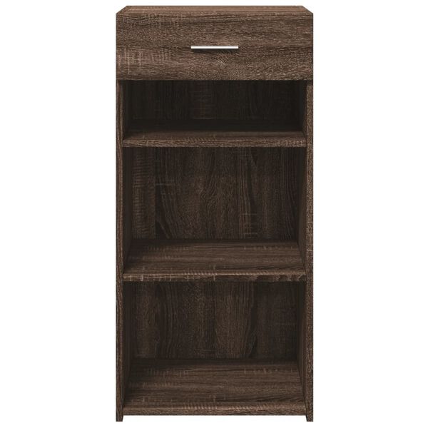 vidaXL Sideboard Brown oak Engineered wood Medium Minimalist Sideboard
