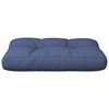 vidaXL Pallet Cushion Navy blue Fabric (100% polyester) 19.7x15.7x4.7 in