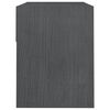 vidaXL Bedside Cabinet Set of 2 Grey Solid pinewood Small
