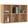vidaXL Book Cabinet Sonoma Oak Engineered Wood Medium Book Cabinet