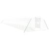 vidaXL Greenhouse White Polyethylene and galvanized steel Large