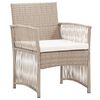 vidaXL Garden Chair Beige, Cream White