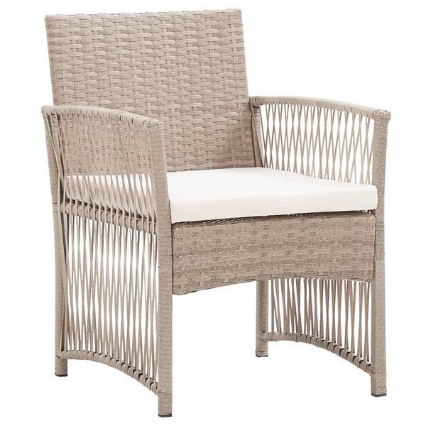 vidaXL Garden Chair Beige, Cream White