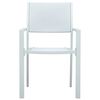 vidaXL 5 Piece Patio Dining Set White (47888+318746)