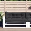 vidaXL Pallet Cushion Set of 3 Black Fabric (100% polyester) Large
