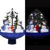 vidaXL Snowing Christmas Tree Blue, Green, White PVC, polyester and plastic
