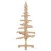 vidaXL Wooden Christmas Tree for Decoration 35.4" Solid Wood Pine