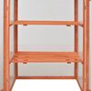 vidaXL Greenhouse Wooden Wood and Polycarbonate board 29.5x18.5x42.9 in