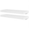 vidaXL Wall Rack Set of 4 White MDF with matte finish 23.6 in