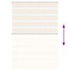 vidaXL Zebra Blind Marble beige Polyester 41.7 x 43.3 in