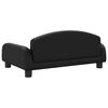 vidaXL Kids Sofa Black 27.6x17.7x11.8" Faux Leather
