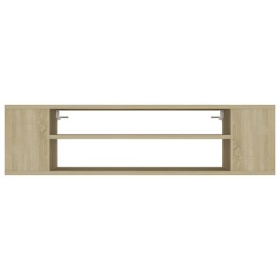 vidaXL Hanging TV Cabinet Sonoma Oak 39.4"x11.8"x10.4" Engineered Wood