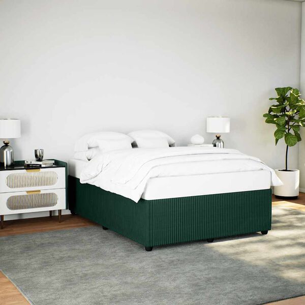 vidaXL Bed Frame Dark Green