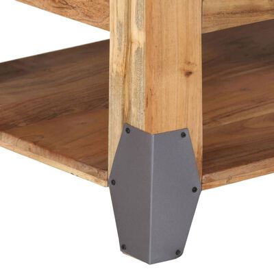 vidaXL Coffee Table 43.3"x20.5"x17.7" Solid Acacia Wood