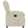 vidaXL Electric Recliner Chair Cream Faux Leather