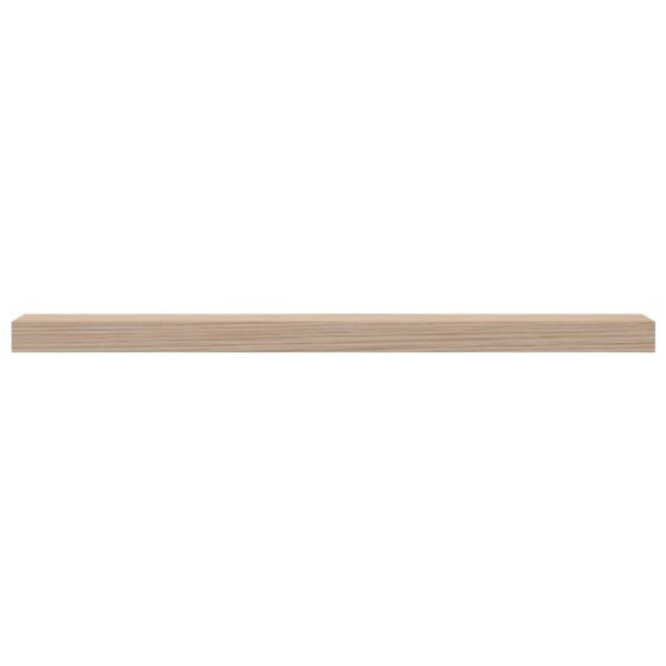 vidaXL Floating Shelf Set of 2 Oak Engineered wood with oak veneer, metal