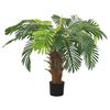 vidaXL Artificial Cycas Palm Green Plastic Medium Decorative Inlays