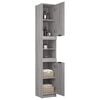 vidaXL Bathroom Cabinet Grey Sonoma Engineered Wood Tall
