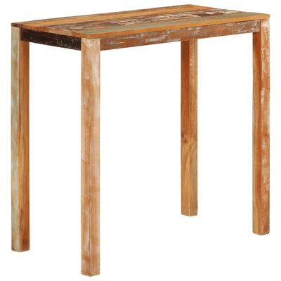 vidaXL Bar Table 44.1"x21.7"x42.5" Solid Wood Reclaimed