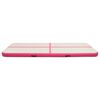 vidaXL Inflatable Gymnastics Mat with Pump 196.9x39.4x5.9" PVC Pink