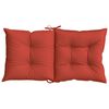 vidaXL Lowback Chair Cushion Set of 6 Melange red