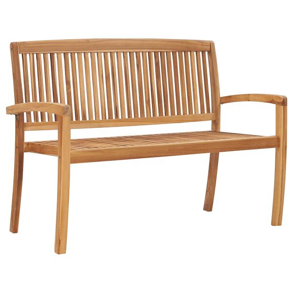 vidaXL Garden Bench Natural Teak Solid Teak Wood