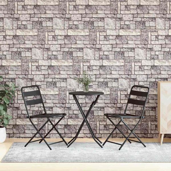 vidaXL 3D Wall Panels with Light Gray Brick Design 10 pcs EPS