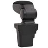 vidaXL Car Armrest Black 6.7"x12.6"x(14.6"-20.9") ABS