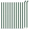 vidaXL Chain Link Fence with Flange Green 3.3x82.0'