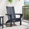 vidaXL Folding Adirondack Chair Navy 74.5 x 80.5 x 90cm HDPE