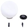 vidaXL Garden Lamp Set of 2 White glossy ball, black tube