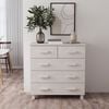 vidaXL Sideboard White Solid pinewood, MDF Medium Buffet Sideboard