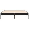 vidaXL Bed Frame without Mattress Black 47.2"x78.7"