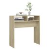 vidaXL Console Table Sonoma Oak Engineered Wood Compact Durable
