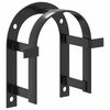 vidaXL Bridle Hanger Black Powder-coated iron Wall mounting