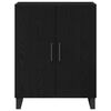 vidaXL Highboard Black Oak 27.36 x 13.39 x 70.87 in Engineered Wood