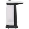 vidaXL Soap Dispenser Black, silver, milk white Plastic Standard