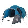 vidaXL Camping Tent Tunnel 3-Person Blue Waterproof
