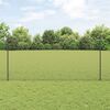 vidaXL Fence and Post Grey 3.94 x 164.04 ft Steel