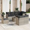 vidaXL Garden Sofa Set Light grey, Dark grey