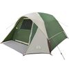 vidaXL Camping Tent Cabin 4-Person Green Waterproof