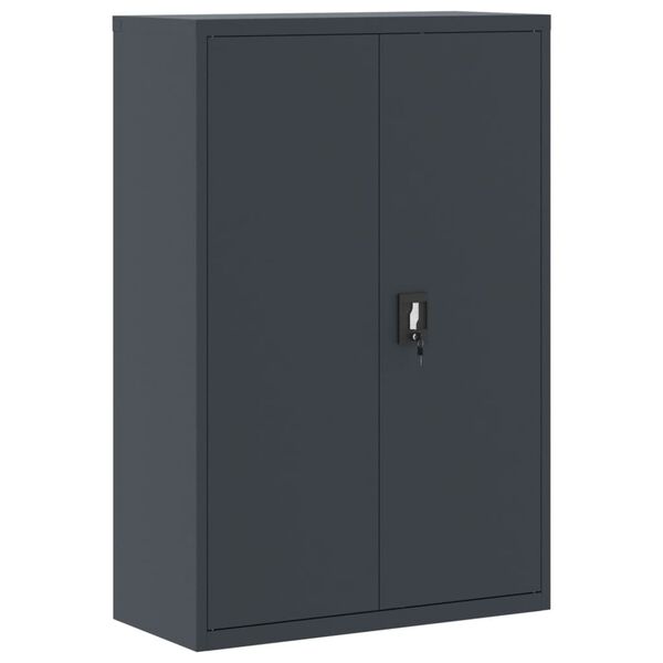 vidaXL File Cabinet Anthracite Powder-Coated Steel Large