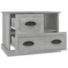 vidaXL Bedside Cabinet Concrete Grey Engineered Wood Medium
