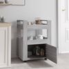 vidaXL Kitchen Trolley Grey Sonoma 23.6x17.7x31.5" Engineered Wood