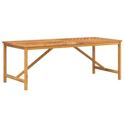 vidaXL Patio Dining Table 78.7"x35.4"x29.1" Solid Wood Acacia